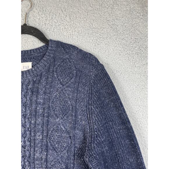 Gap Mens Size S Cable Knit Blue Sweater NWT - Picture 7 of 10